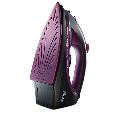 Ferro a Vapor Oster Cerâmica Preto e Roxo 220V – Passe Rápido e Sem Esforço