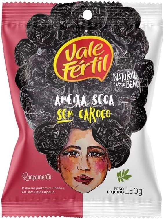 Vale Fértil Ameixa Seca Sem Caroço Pacote 150G Pequeno
