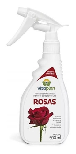 Fertilizante Foliar Rosas Pronto Para Uso 500ml Vitaplan