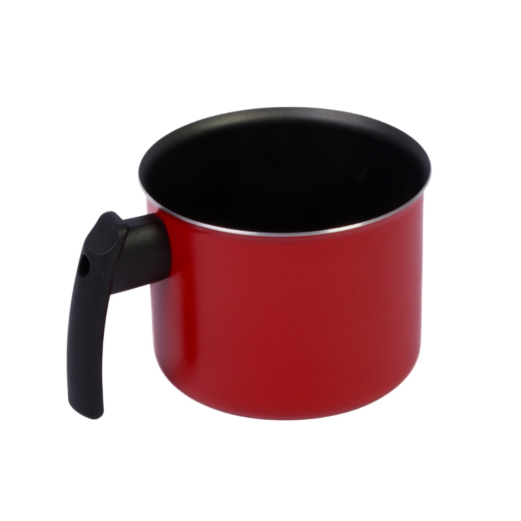 Fervedor Vermelho 12cm: Leite Quente Sem Grudar!