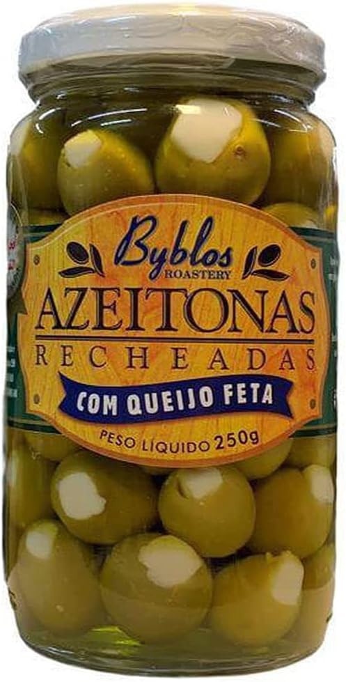 Azeitonas Recheadas Com Queijo Feta Byblos 325g