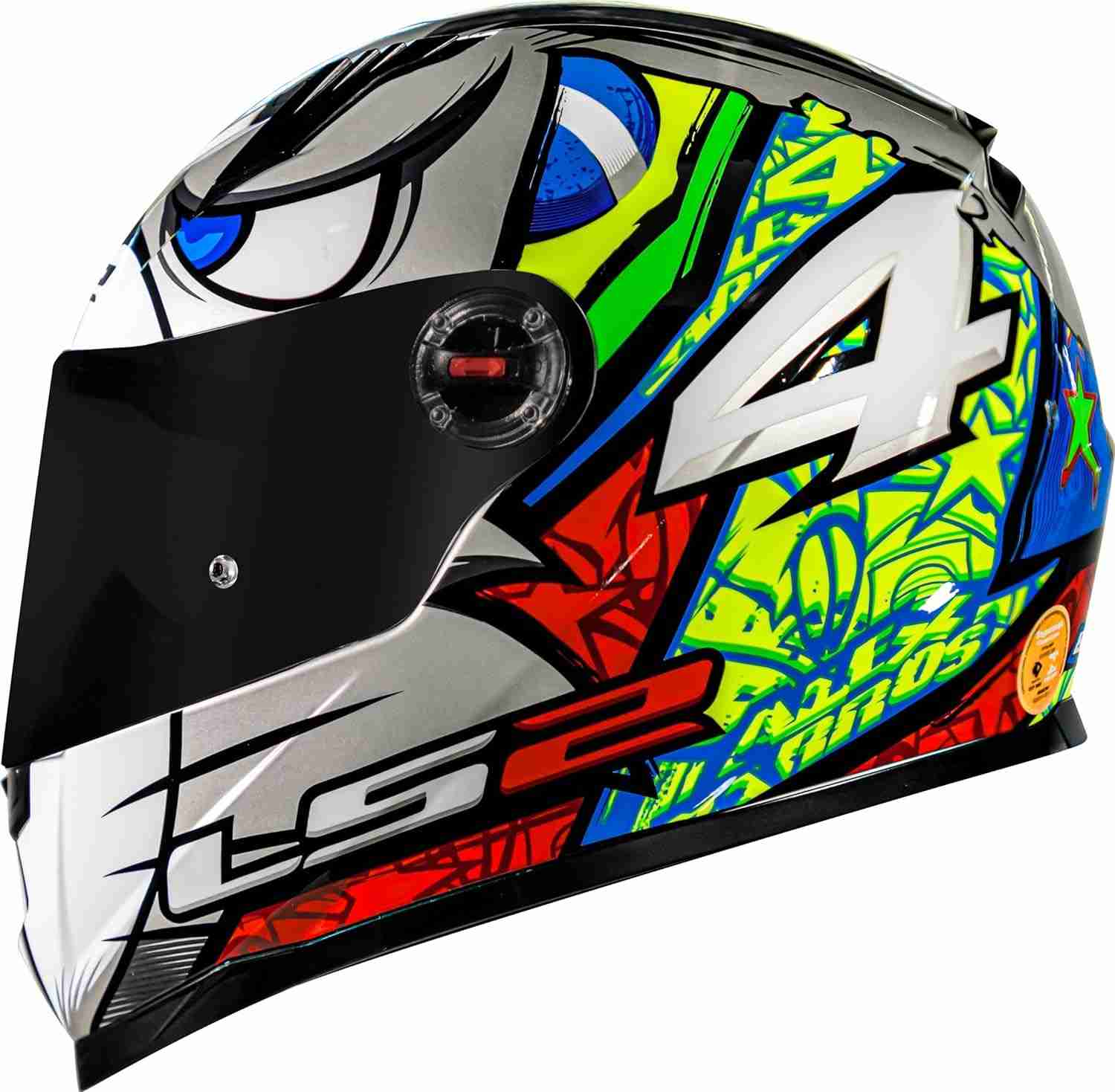 Capacete LS2 FF358 Alex Barros Prata: Segurança e Estilo para Sua Moto