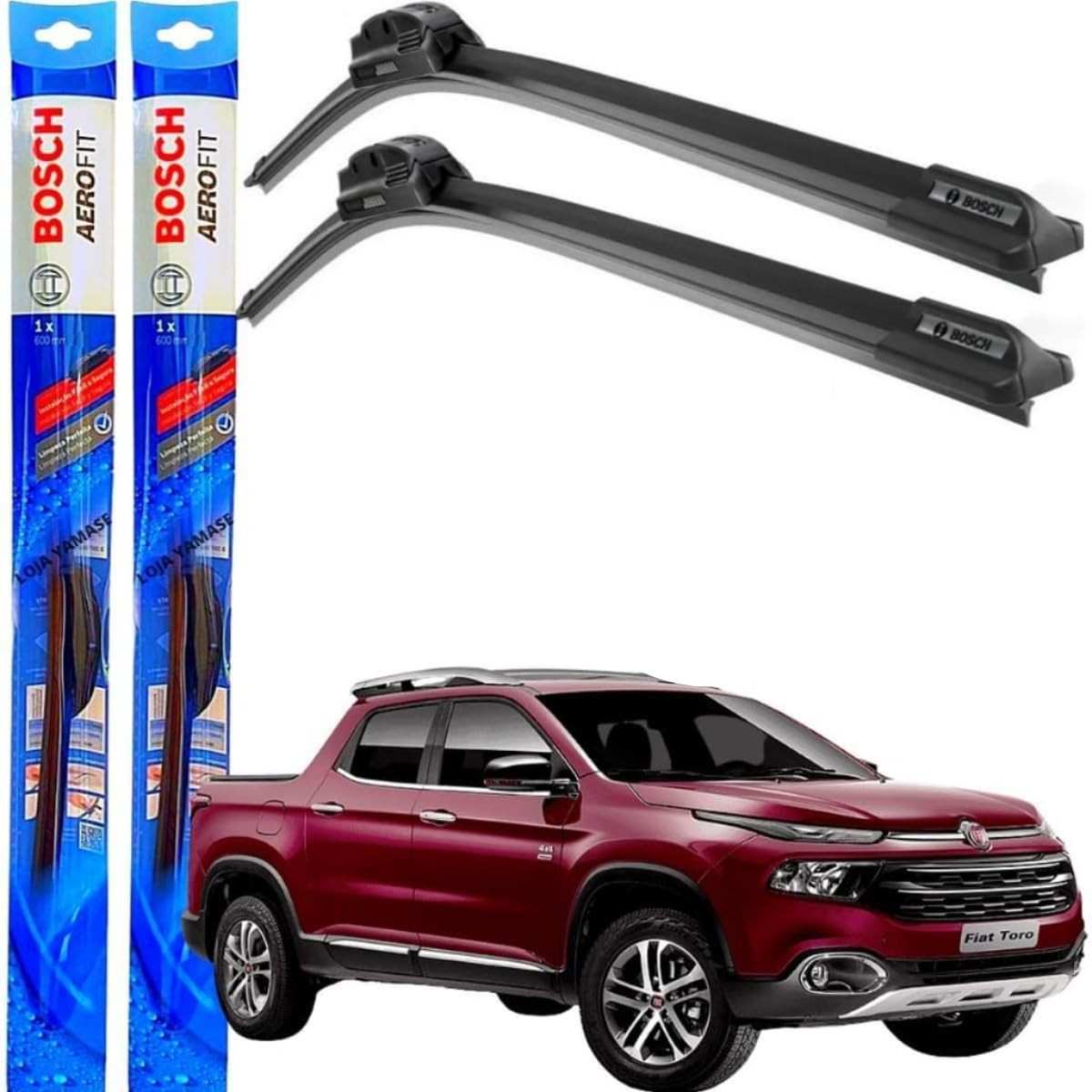 Palheta Limpador Parabrisa Bosch Original Fiat Toro 2016-2022 (Gancho)
