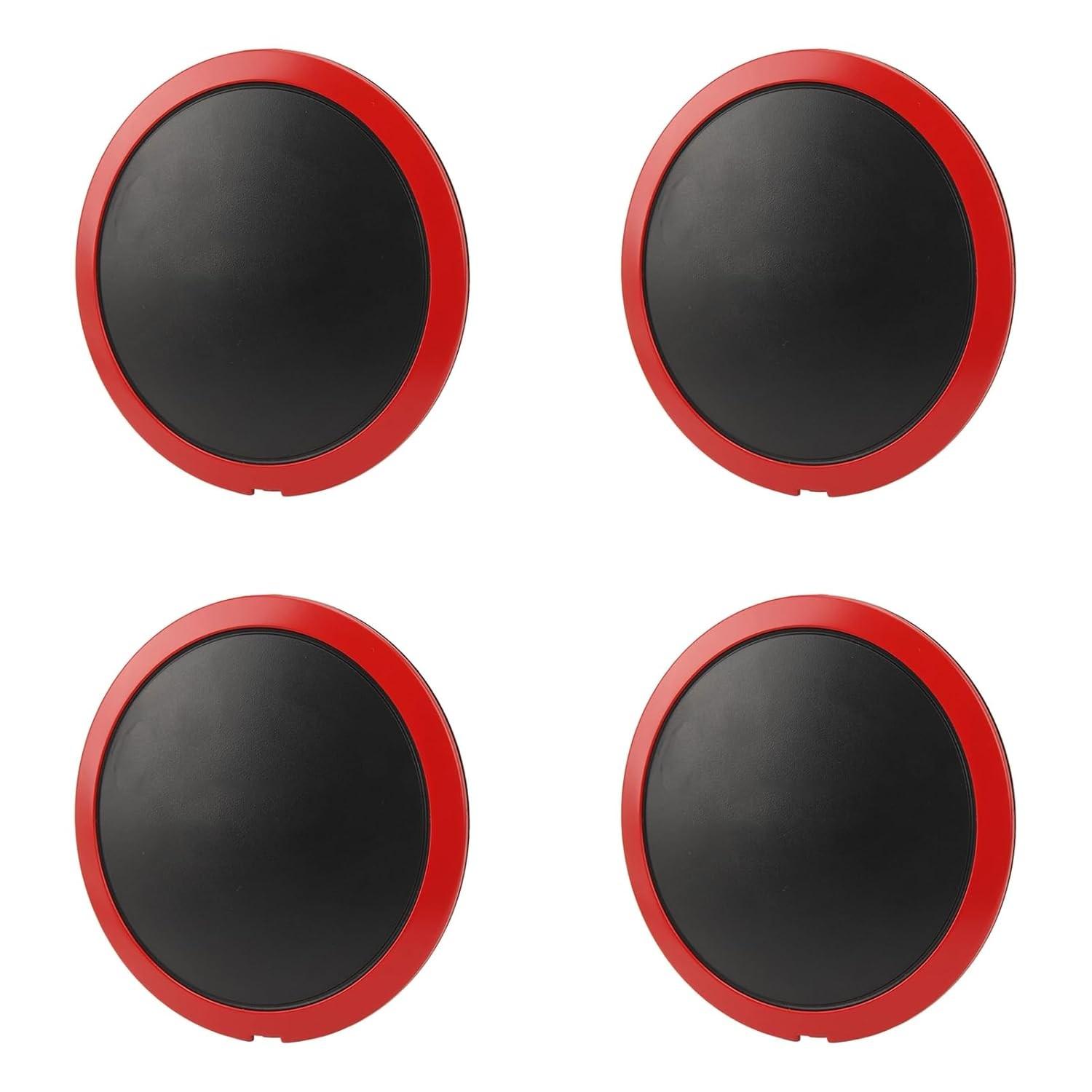 Jogo 4 Calotas Centrais Aro Roda Fiat 500 2012-2022 Cromada - 68078419AC