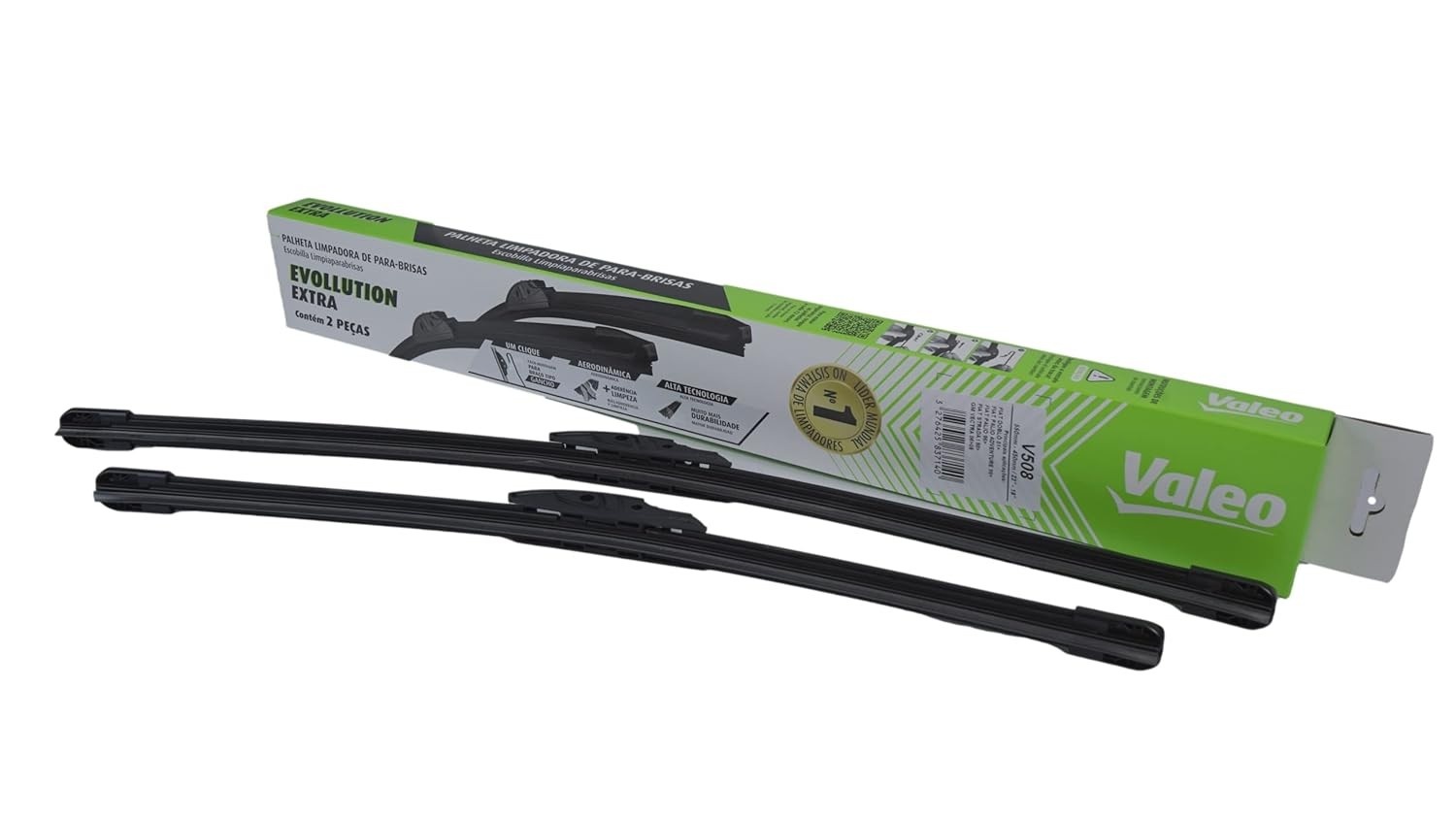 Palheta Limpador Para-brisa Valeo Evollution V508 - Fiat Doblo, Palio, Siena, Stilo, Strada e GM Vectra