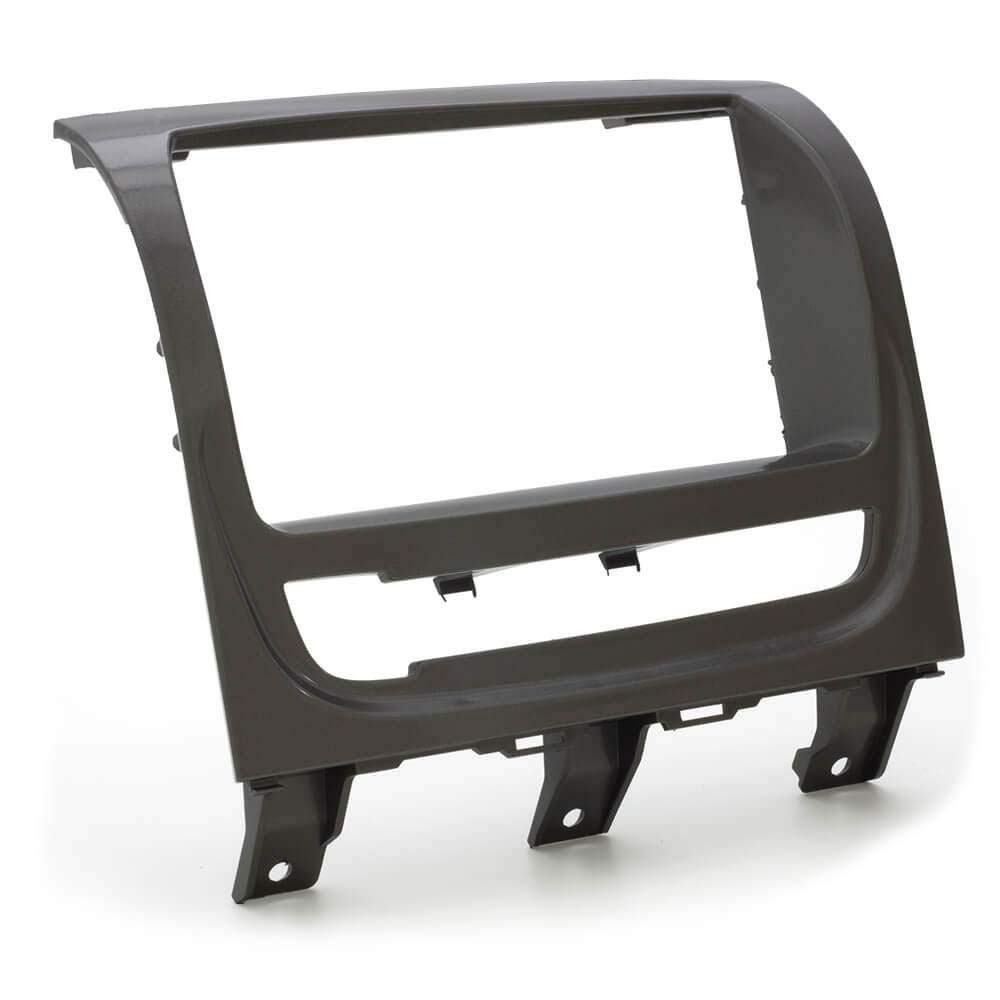 Moldura 2Din Fiamon Grafite para Fiat Strada, Palio Weekend e Siena (2013-2019) - Encaixe Perfeito