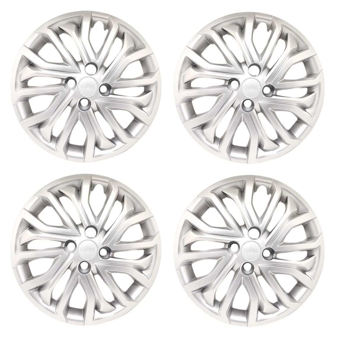 Kit 4 Calotas Aro 15 Prata - Design Moderno para Fiat Argo, Cronos e Idea 2022