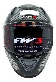 Capacete GTRacing Carbon Fiber FW3: Estilo, Segurança e Conforto para Você!