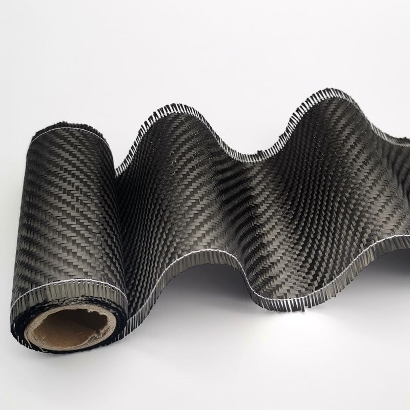 Tecido de Fibra de Carbono Twill 3K 200g - Reforço Premium para Seus Projetos (1M)