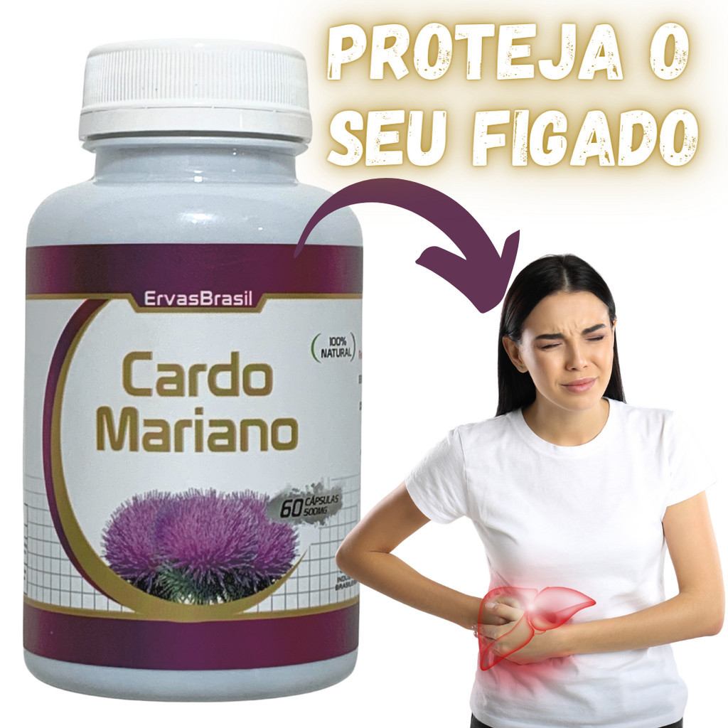 Cardo Mariano 120 Cápsulas: Detox Natural do Fígado