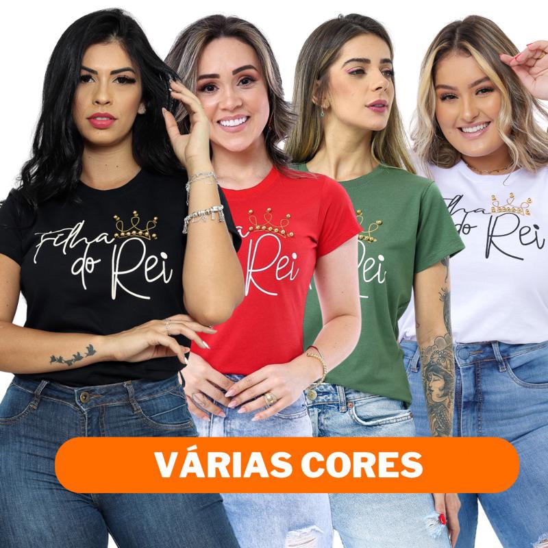 Filha do Rei: T-Shirt de Algodão com Pérolas ✨