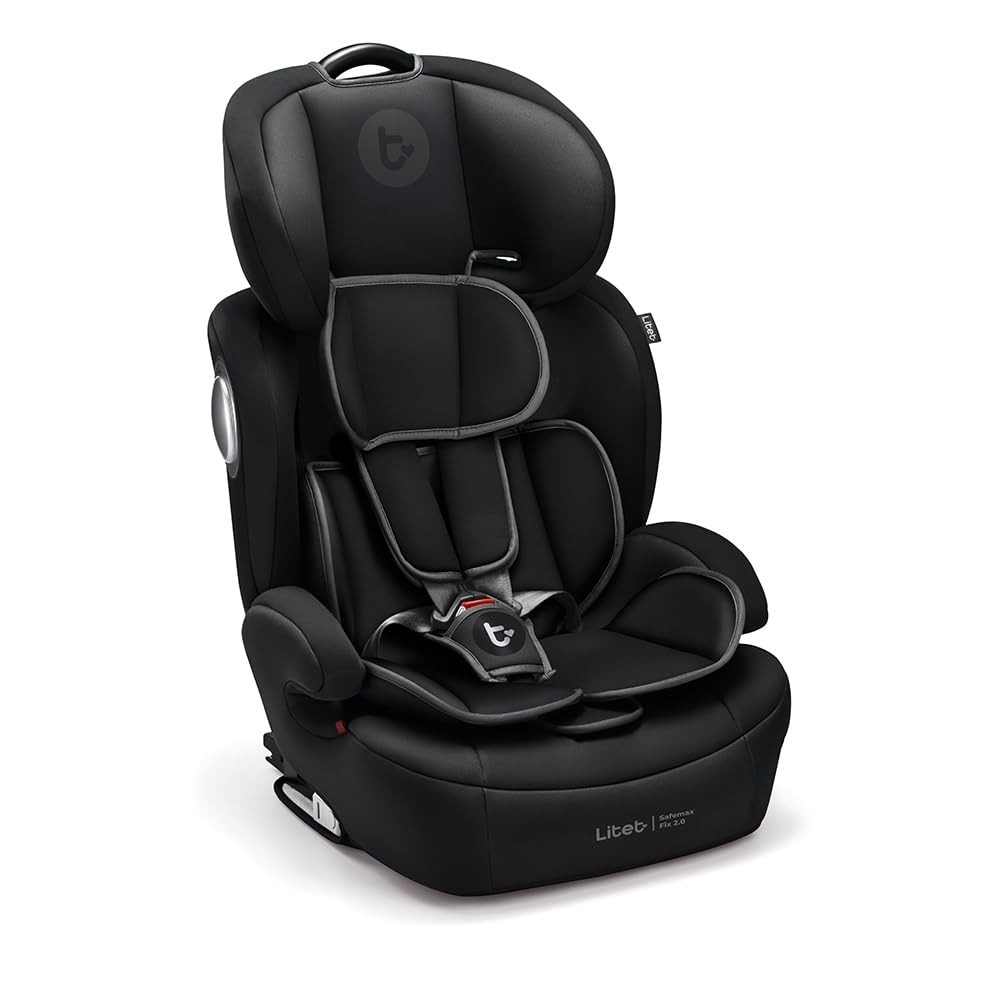 Cadeira Auto Isofix 9-36kg Safemax Fix 2.0 Preta: Segurança e Conforto para Seu Filho