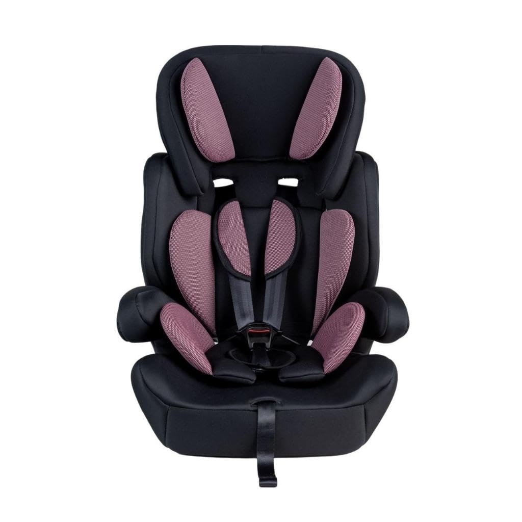 Cadeira Auto Angelbaby Plus 9-36kg G1/G2/G3 Rosa - Segurança e Conforto para Seu Filho