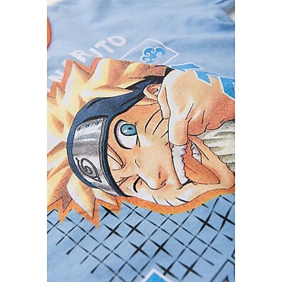 Pijama Naruto Azul Manga Longa - Conforto e Estilo para seu Filho
