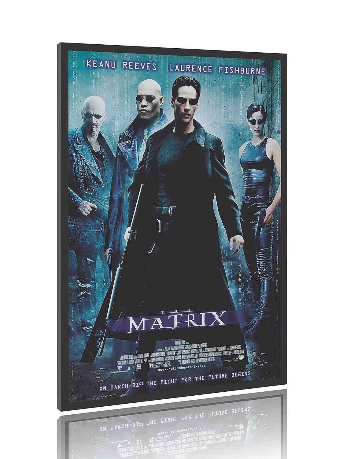 Quadro Decorativo Filme Matrix M1 60x90cm - Moldura em MDF para Sala, Quarto ou Escritório