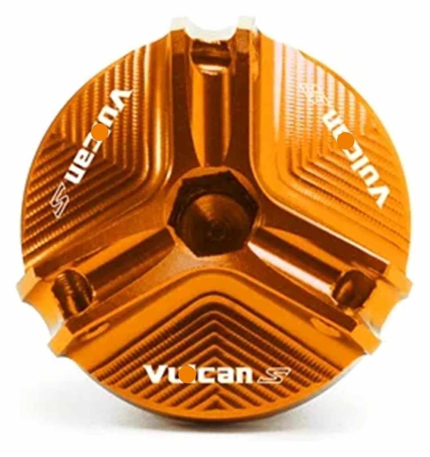Tampa de Enchimento CNC Laranja para Filtro de Óleo - Kawasaki Vulcan S 650 (2015-2023)