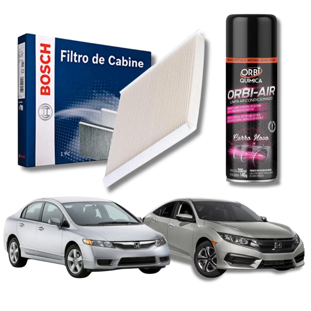 Filtro Ar Condicionado Civic: Bosch + Higienizador