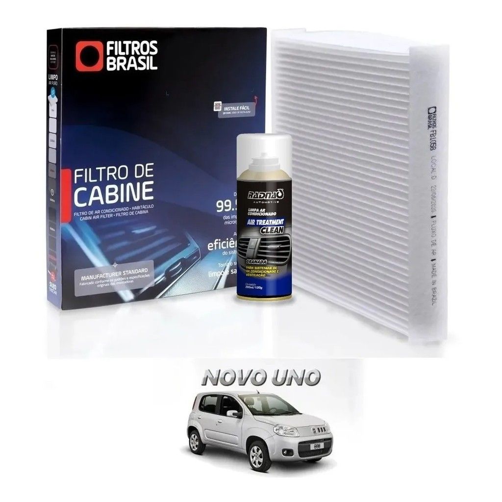 Filtro Ar Condicionado Fiat + Higienizador: Ar Puro Já!
