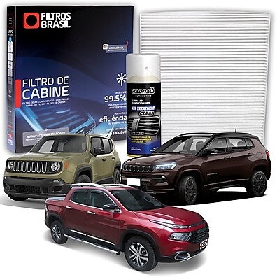 Filtro Ar Condicionado Jeep + Higienizador