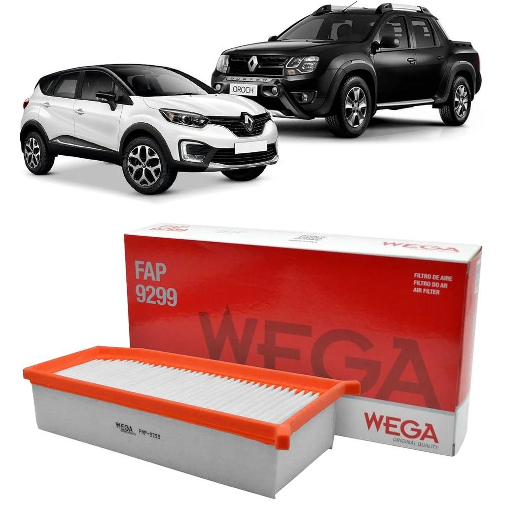Filtro de Ar Wega FAP9299 para Renault Captur e Duster