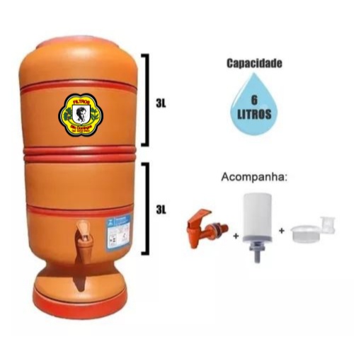 Filtro de Barro 6 Litros São Domingos: Purificação Natural e Sustentável