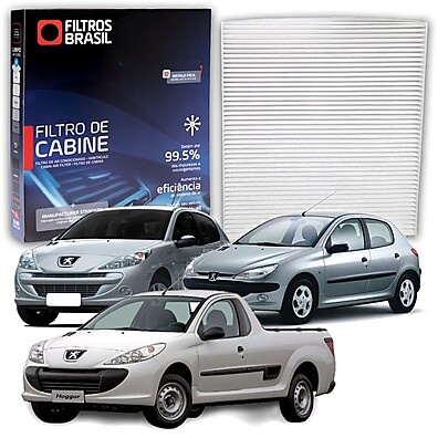 Filtro de Cabine Ar Condicionado para Peugeot 206 e 207