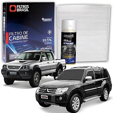 Filtro de Cabine L200/Pajero + Higienizador