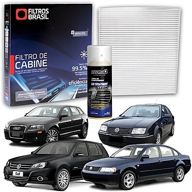 Filtro de Cabine + Limpa Ar: Golf, Bora, Passat & Audi A3