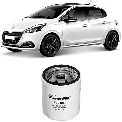 Filtro de Óleo Tecfil: Peugeot 208 1.2 (2016-2017)