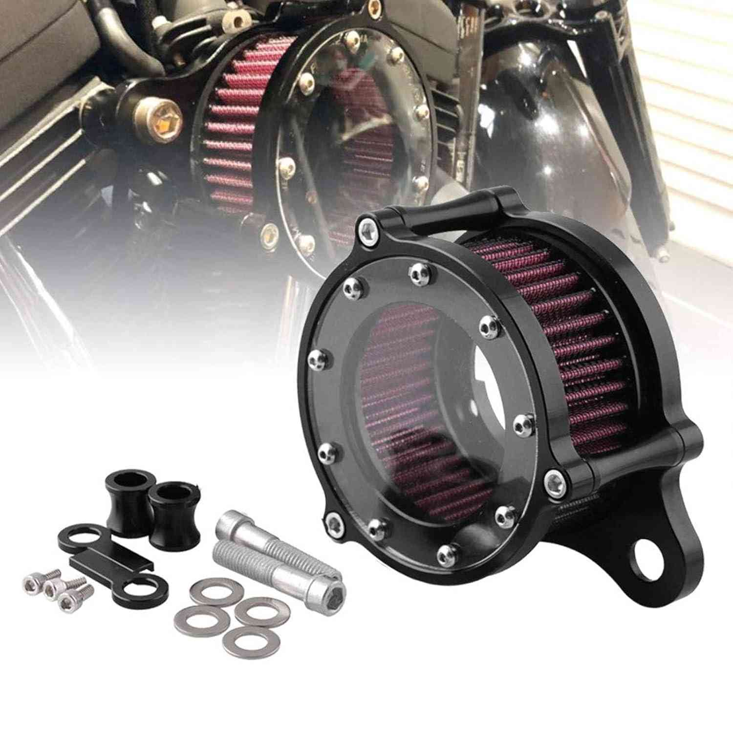 Filtro de Ar CNC Preto Sporacingrts para Harley Davidson Sportster XL883P - Mais Potência e Fluxo de Ar