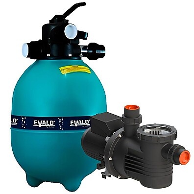 Filtro de Piscina Completo: 3,4 CV + Bomba EVALD