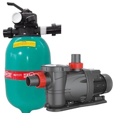 Filtro de Piscina Dancor DFR12 + Bomba 1/3cv