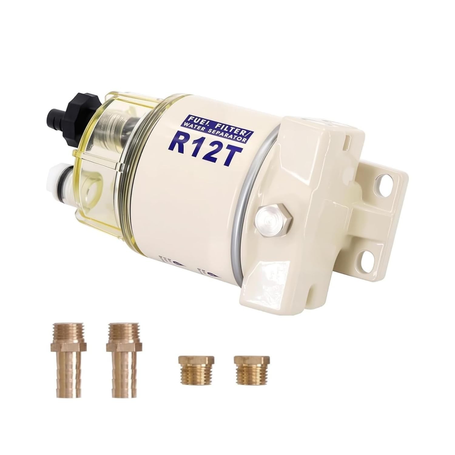 Kit Filtro de Combustível e Separador de Água Marítimo Completo para Motores a Gás e Diesel