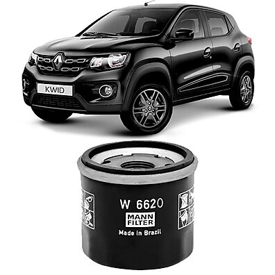 Filtro Óleo Renault Kwid 1.0 12V 2017 a 2023 MANN-FILTER