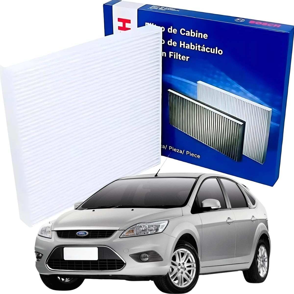 Filtro de Ar Condicionado Bosch para Ford Focus (2009-2013) - Cabine Original