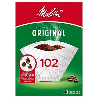 Filtro Papel Melitta 102 – 6 Pacotes com 30 Unidades