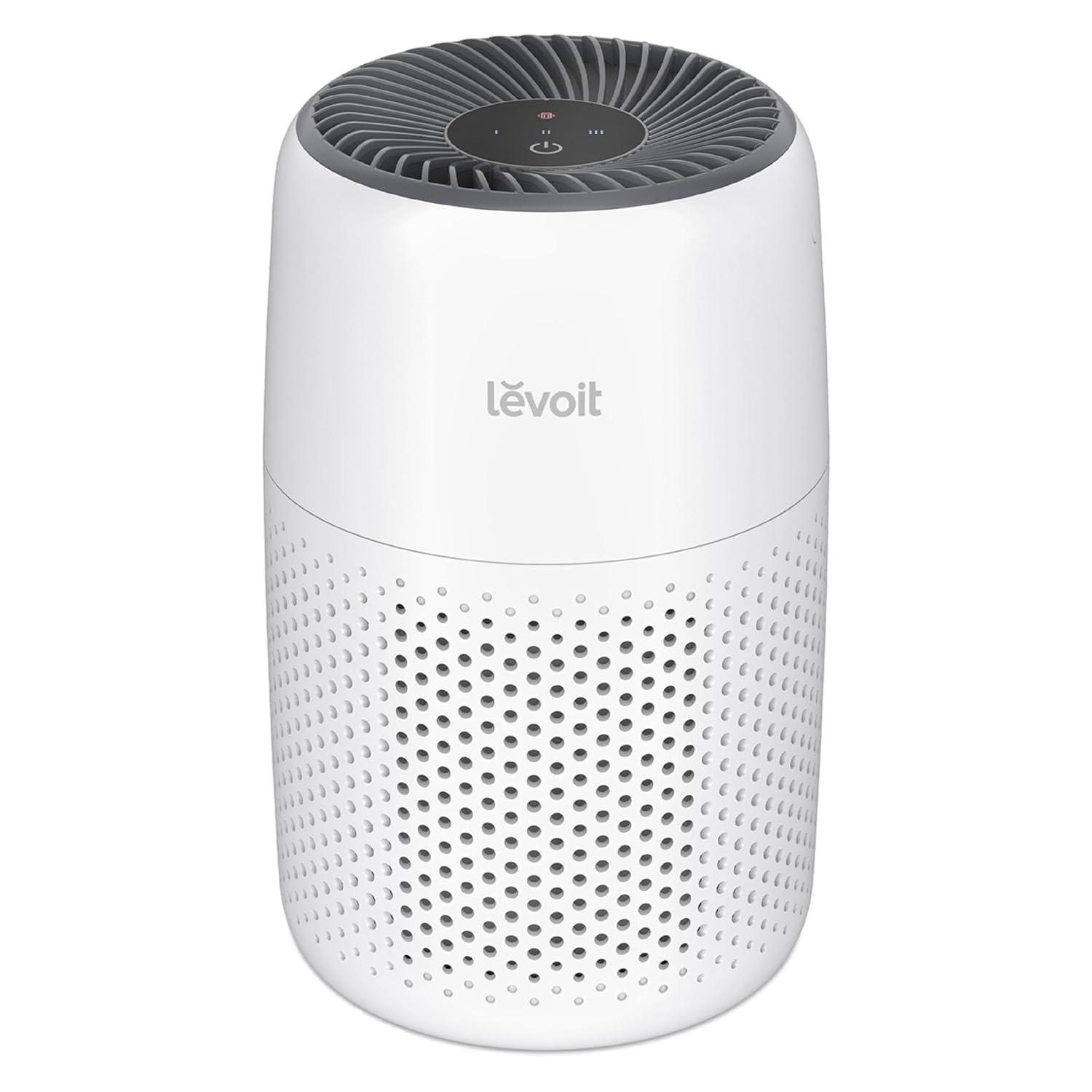 Purificador de Ar LEVOIT Ultra Silencioso com Filtro HEPA – Ideal para Quarto, Combate Alergias, Poeira e Odores