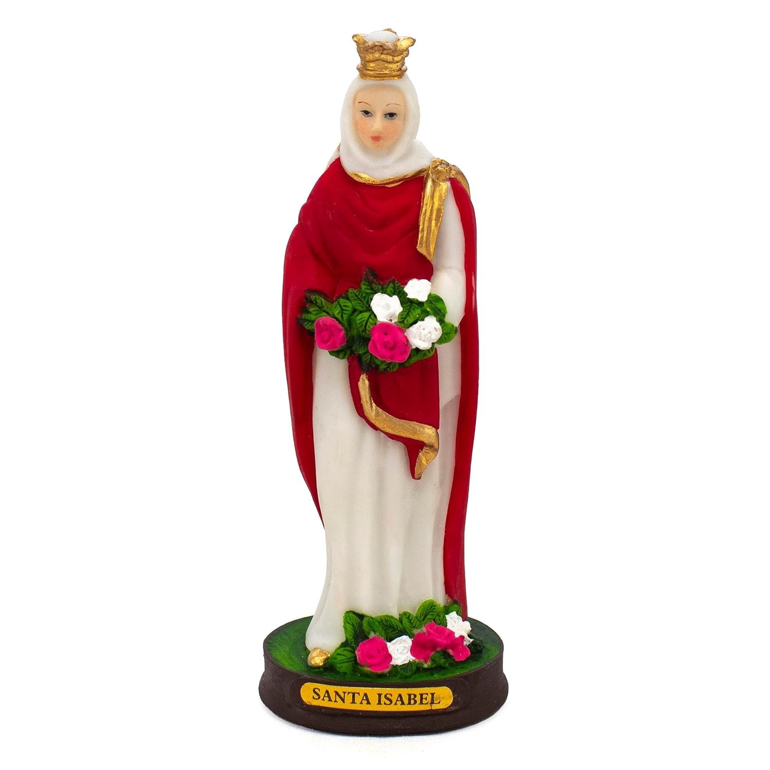 Imagem de Santa Isabel em Resina 16 cm - Decoração Sagrada com Detalhes Finais