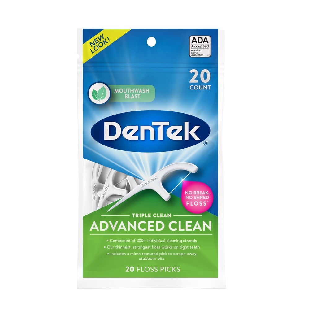 Fio Dental DenTek Floss Picks Triple Clean Advanced: Limpeza Profunda em Qualquer Lugar