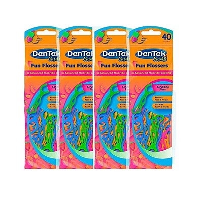 Fio Dental Infantil DenTek: 160 Flossers Divertidos!
