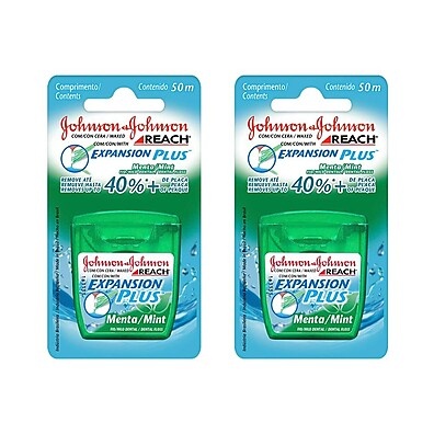 Fio Dental Reach Expansion Plus: Kit com 2 Unidades
