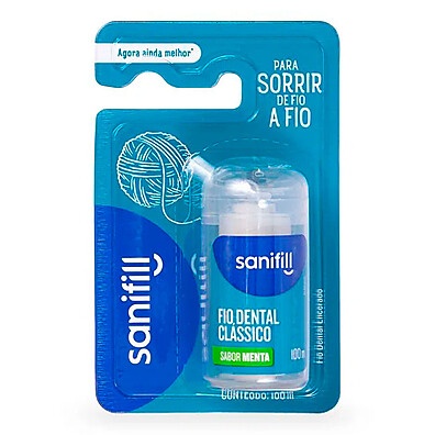 Fio Dental Sanifill: Limpeza Bucal Completa com Sabor Menta
