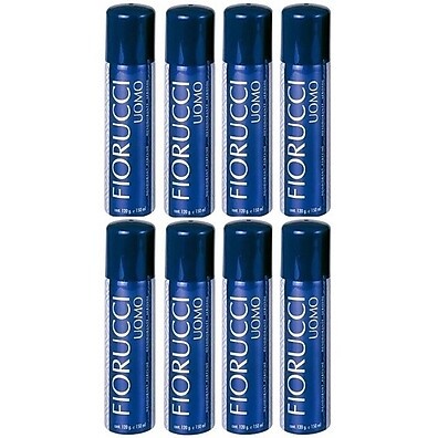 Fiorucci Kit Desodorante Aerosol Uomo: 8 Unidades com Fragrância Refrescante