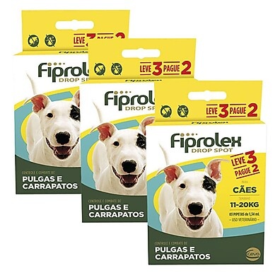 Fiprolex Ceva: Kit Antipulgas e Carrapatos para Cães