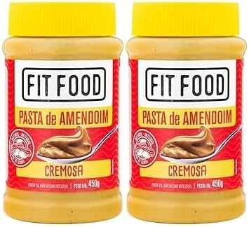 Fit Food Pasta de Amendoim Cremosa 450g - Kit 2 Unidades