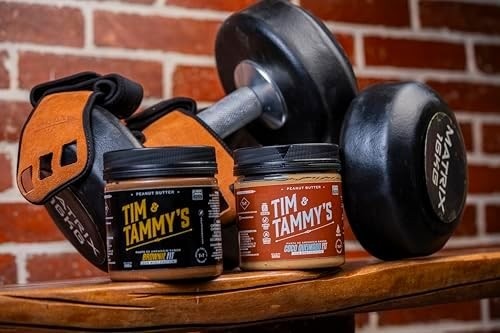 Tim & Tammy's Pasta de Amendoim Brownie Fit com Whey Protein, Sem Açúcar, 500g