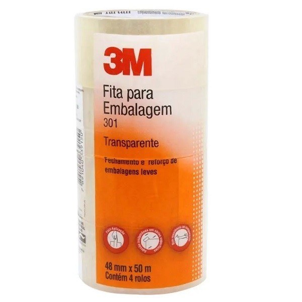 Fita Adesiva 3M 48mm x 50m: Solução Ideal para Embalagens
