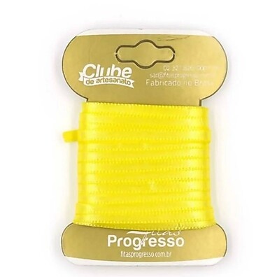 Fita de Cetim Amarelo Canário: Toque de Elegância!