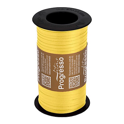 Fita de Cetim Amarelo Claro: 100m de Elegância