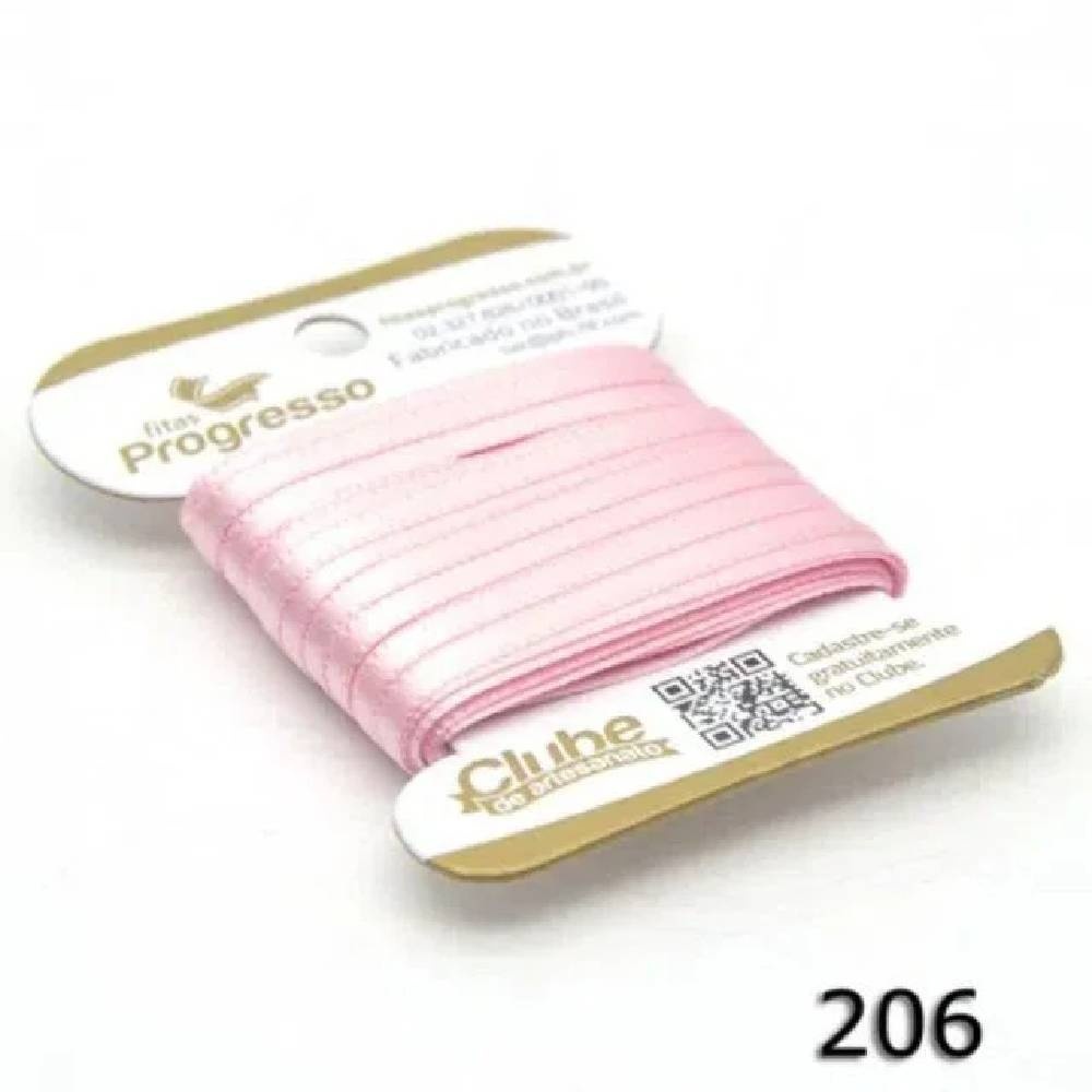 Fita de Cetim Rosa Claro: Elegância em 10m